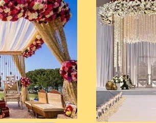 White Garland Mandap - Carnival Board Games Rental & Sale
